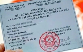 Sau khi bỏ phiếu xong, người dân không nên đăng ảnh thẻ cử tri lên mạng