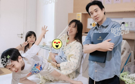 Dù ngoài kia có bão tố gì, thì đây là gia đình JustaTee - Trâm Anh bên cạnh bé thứ 3 vừa sinh!