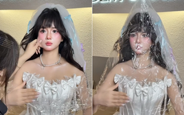 Hóa thành búp bê, hot girl xinh đẹp hút cả triệu view, khiến người xem ngỡ ngàng vi nhan sắc "đỉnh chóp"