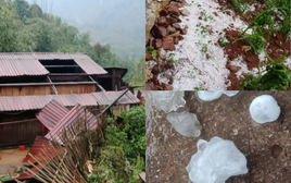 Dông lốc, mưa đá khiến 7 ngôi nhà sập đổ hoàn toàn, hơn 4000 căn nhà, trường học, nhà văn hóa tốc mái