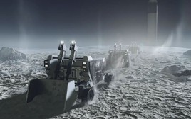 Thử nghiệm máy xúc điện khai thác nguyên tố hiếm trên Mặt Trăng