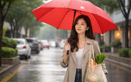 Thấy cô hàng xóm cầm chiếc ô giống hệt của mình, người vợ phát hiện bí mật đau đớn phía sau