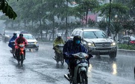 Không khí lạnh yếu gây mưa dông ở Bắc Bộ, Bắc Trung Bộ, có nơi trên 80mm