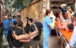 Cháy nhà trong ngõ sâu ở Ba Đình, 3 người thoát nạn