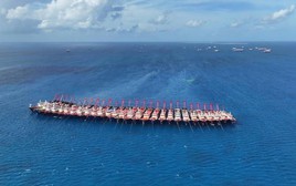 Phát hiện tàu Trung Quốc nặng 10.000 tấn bắt đầu chuyển, thực hiện nhiệm vụ lớn