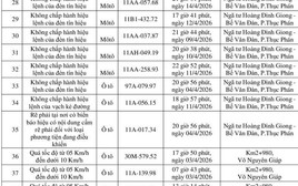 Công an yêu cầu tất cả chủ xe máy, ô tô trong danh sách sau nhanh chóng đến nộp phạt nguội theo Nghị định 168