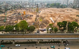 Sau khi di dời nhà máy, dự án tại “đất vàng” giữa trung tâm Thủ đô lập tức trở thành đại công trường