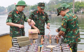 Cận cảnh trận địa pháo hoa sẵn sàng thắp sáng bầu trời Đất Tổ