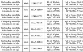 Danh sách 149 chủ xe máy có biển số sau nhanh chóng nộp phạt nguội theo Nghị định 168