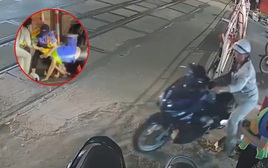 Cố vượt rào chắn tàu, người phụ nữ còn lao vào hành hung nhân viên đường sắt: Công an vào cuộc