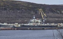Tàu sân bay Đô đốc Kuznetsov lại được phát hiện tại xưởng số 35 ở Murmansk Nga