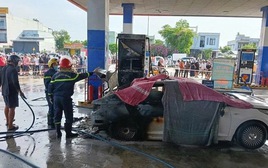 Công an Đà Nẵng thông tin nguyên nhân vụ cháy ô tô tại cây xăng, 2 người chết