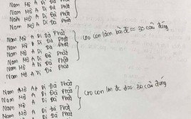 Tờ giấy nháp 'cầu điểm cao' gây chú ý của sĩ tử thi vào lớp 10