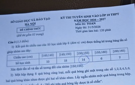 Đề thi môn Toán vào lớp 10 Hà Nội năm 2026