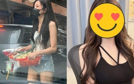 Mặc quần short bán hoa dạo, cô nàng đeo khẩu trang vẫn xinh như hot girl, dân mạng đổ xô tìm info rồi ngã ngửa trước nhan sắc