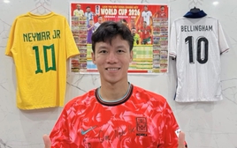 Choáng với bộ sưu tập áo đấu của Quế Ngọc Hải mùa World Cup: Toàn hàng khủng từ Neymar đến Son Heung-min!