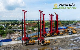 Diễn biến mới ở tuyến đường sắt 102.000 tỷ nối Bến Thành - Cần Giờ: Khoan địa chất ở trung tâm, máy móc hạng nặng tập kết ở depot