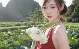 Góc chụp siêu đẹp khi "check-in" Ninh Binh của cô nàng hot girl khiến CĐM mê mẩn