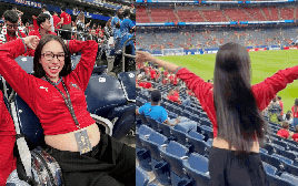 Ái nữ nhà Minh Nhựa mang bầu lần 5 vẫn “quẩy cực sung”, bay tận sang Mỹ xem World Cup 2026, visual mẹ bầu gây sốt