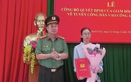 Tuyển vợ thiếu tá Nguyễn Xuân Hải vào ngành Công an