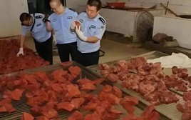 Theo dõi suốt 2 tháng, phanh phui đường dây sản xuất thịt giả doanh thu 19 tỷ đồng, thu giữ 2,2 tấn thịt chất thành "núi"
