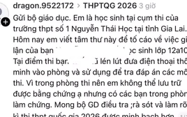 Học sinh Gia Lai bị tố dùng điện thoại trong phòng thi tốt nghiệp