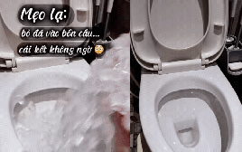"Học lỏm" trên mạng bỏ đá vào bồn cầu để làm sạch: Không ngờ lại nhanh gọn, hiệu nghiệm đến vậy!