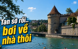 Châu Âu oằn mình trong nắng nóng, Thụy Sĩ lại có ‘đặc sản’ bơi về nhà sau giờ làm: Thành quả của hàng chục năm quy hoạch