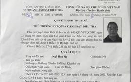 Quyết định truy nã Ngô Họa My SN 1978