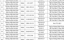 514 chủ xe chạy quá tốc độ có biển số sau nhanh chóng nộp phạt nguội theo Nghị định 168 