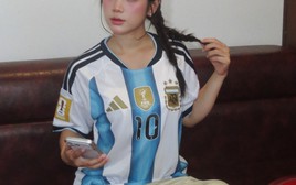 Diện áo Argentina đi tập gym, fan girl Argentina khiến ai cũng phải gật gù thích thú