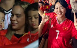 Vợ Xuân Son đọ sắc với vợ Xuân Mạnh trên khán đài Malaysia