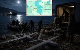 Iran nhận tên lửa, UAV qua ‘đường mòn trên biển Caspi’?
