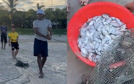 Xem khách Tây kéo lưới, dân mạng đùa 'đến Việt Nam là thạo nông lâm ngư nghiệp'