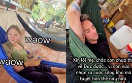Lý do khách Tây nói “xin lỗi mẹ, con ở lại Việt Nam” sau khi được nằm võng ở miền Tây?