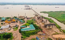 Toàn cảnh cầu dây văng hơn 7.300 tỷ đồng ở Hà Nội sau gần 10 tháng thi công