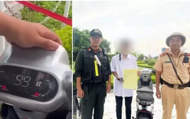Xử lý học sinh dùng xe đạp điện 'độ chế', tốc độ hiển thị 99 km/h