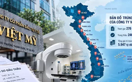 Bản đồ trúng thầu trải khắp các tỉnh, thành của Công ty Việt Mỹ