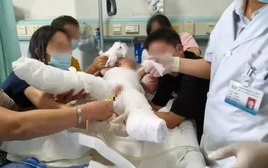 Bố mẹ để con 1 mình trong phòng tắm, bé gái 2 tuổi bị nước nóng 70°C dội vào người suốt gần 2 phút
