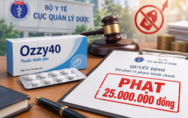 Kê khai sai giá thuốc, Công ty dược phẩm Đạt Vi Phú bị phạt 25 triệu đồng