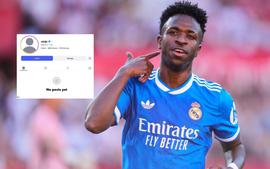 Vinicius bất ngờ xóa sạch Instagram sau khi đàm phán với Real, thương vụ với Arsenal liệu có đổ bể?