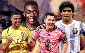 Top 10 cầu thủ vĩ đại nhất lịch sử: Ronaldo đứng thứ 4, cách Messi khá xa