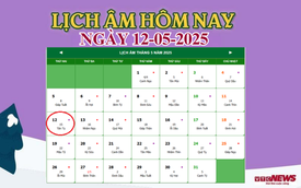 Lịch âm 12/5 - Âm lịch hôm nay 12/5 chính xác nhất - lịch vạn niên 12/5/2025