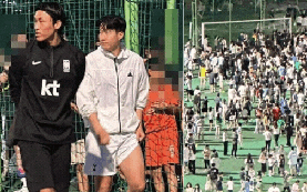 Son Heung-min nổi hứng về quê chơi bóng khiến hàng nghìn người tụ tập gây hỗn loạn, đến mức cảnh sát phải can thiệp