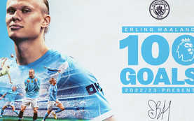 Haaland ngất ngây hạnh phúc ngày gia nhập "Câu lạc bộ 100 bàn"