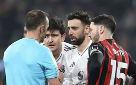 Bruno Fernandes, Carrick phẫn nộ với trọng tài