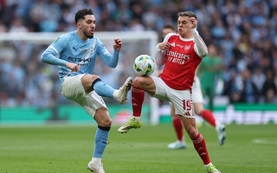 O'Reilly ghi cú đúp đánh bại Arsenal, Man City giành Cúp Liên đoàn Anh