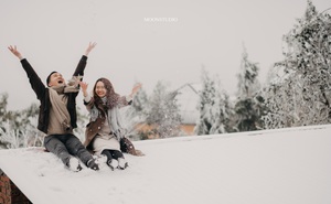 Thành quả của cặp đôi Hà Nội chụp ảnh cưới giữa mưa tuyết ở Y Tý: Sự tình cờ đầy may mắn