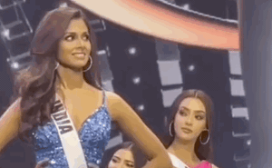 Lộ clip đối thủ số 1 của Khánh Vân ở Miss Universe có ánh mắt "lườm như dao cau" cứa vào thí sinh khác ngay trên sân khấu?