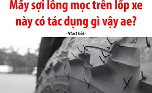 Phần 'lông' mọc trên lốp xe có tác dụng gì, phải chăng là để ngồi bứt cho vui trong mùa giãn cách?